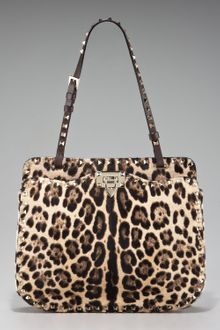 Valentino Rockstud Calf Hair Bag - Lyst