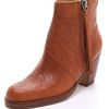 Acne Pistol Short Booties in Brown (chesnut) - Lyst