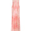 Alexander Mcqueen Sea Anemones Printed Silk Chiffon Bustier Gown in Pink (coral) - Lyst