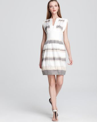  Dress Color Block Sheath 