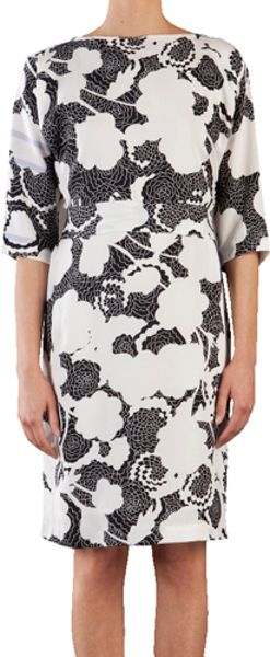Diane Von Furstenberg Maja Two Dress in Rose Print in Gray (rose) - Lyst