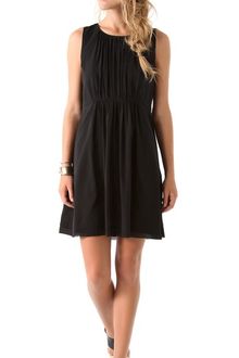 DKNY Sleeveless Dress with Gathered Waist - Lyst