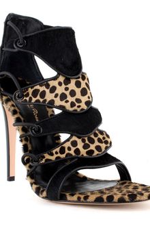 Gianvito Rossi Leopard Sandal Org 925 Now - Lyst