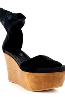 Gianvito Rossi Jersey Nero Wedge Org 665 Now - Lyst
