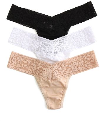 Hanky Panky Low Rise Thong Logo To Go - Lyst