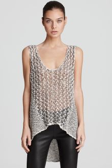Helmut Lang Sweater Tank with Asymmetric Hem - Lyst
