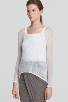Helmut Lang Top Asymmetric Hem Pullover - Lyst