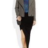 Helmut Lang Wither Draped Leather Jacket in Gray - Lyst