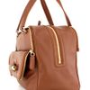 Jimmy Choo Justine Leather Satchel in Brown (tan) - Lyst