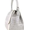 Nancy Gonzalez Grey Metallic Ringtail Lizard Croc Shoulder Bag in Gray (grey) - Lyst