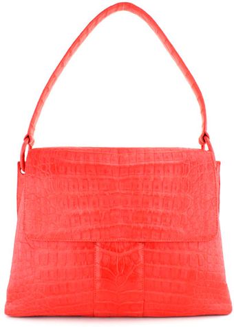  Orange Crocodile Shoulder Bag 