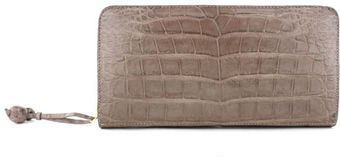  Taupe Zip Around Wallet 