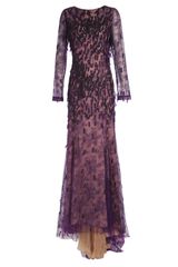 Prabal Gurung Handembellished Chantilly Lace and Tulle Gown