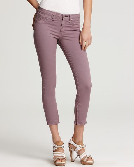 Rag & Bone Capris Zipper in Lavender in Purple (lavender) - Lyst