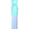 Roksanda Ilincic Two Tone Stretch Silk Dress with Open Back in Blue - Lyst