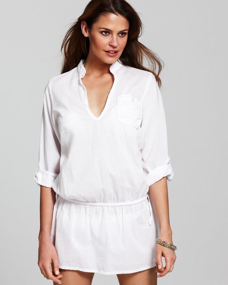 Splendid Carnival Tunic Coverup in White - Lyst