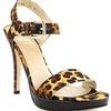 Stuart Weitzman Strutting Sandal Org 370 Now in Animal (leopard) - Lyst