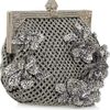 Valentino Beaded Satin Clutch in Black - Lyst