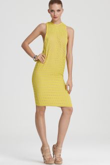 Vera Wang Dress Eyelet Racerback - Lyst