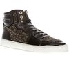 Yves Saint Laurent Studded Hi Top Sneaker in Black - Lyst