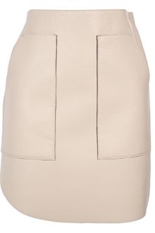 3.1 Phillip Lim Leather Skirt with Neoprene Lining - Lyst