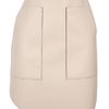 3.1 Phillip Lim Leather Skirt with Neoprene Lining in White (off white) - Lyst