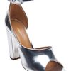 3.1 Phillip Lim Cody Open Toe Pump in Silver - Lyst