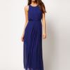 Asos Collection Maxi Dress in Blue - Lyst