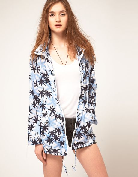 Asos Collection Paca Parka in Blue (hawian) - Lyst