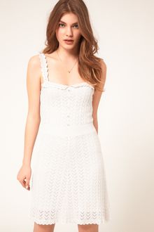 ASOS Collection Asos Premium Summer Dress with Crochet Trim - Lyst