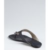 Balenciaga Dark Night Leather Arena Tooled Thong Sandals in Blue - Lyst