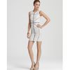 Bcbgmaxazria Dress Mix Media in White - Lyst