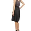 Bottega Veneta Aline Twill Skirt with Plissé Stripes in Blue (black navy) - Lyst