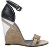 Bottega Veneta Leather Wedge Sandal in Beige (natural) - Lyst