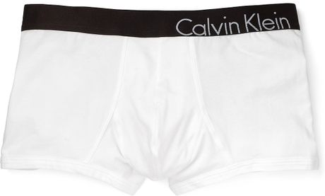 Calvin Klein Trunks in White for Men (black) - Lyst