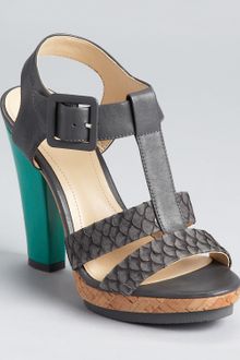 Calvin Klein Sandals Bea T Strap Color Block - Lyst