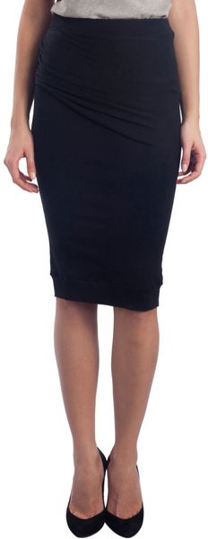 Carven Draped Pencil Skirt - Lyst