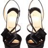 Christian Louboutin Disconoeud Silksatin Bow Pumps in Black - Lyst