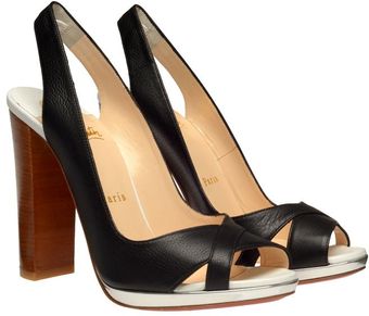 Christian Louboutin Morphea Leather Slingbacks - Lyst