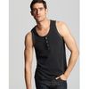 Converse Black Canvas Henley Tank in Black for Men (phantom) - Lyst