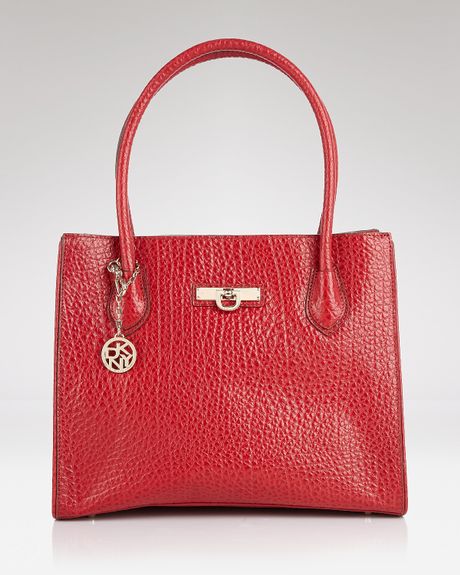 Dkny Tote Beekman French Grain Work Shopper in Red - Lyst