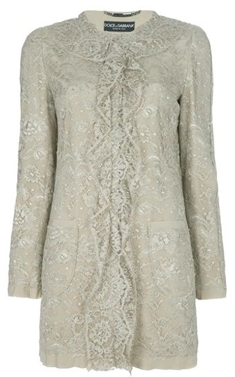 Dolce & Gabbana Floral Lace Jacket - Lyst