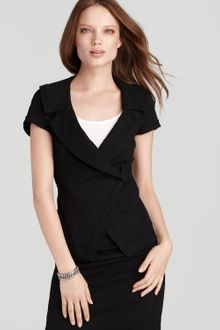 Donna Karan New York Jacket Belted Cap Sleeve - Lyst