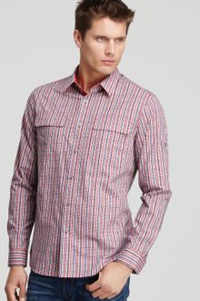 Elie Tahari Zac Casual Plaid Sport Shirt Slim Fit - Lyst