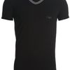 Emporio Armani Vneck Tshirt in Black for Men - Lyst