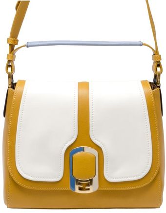  Anna Three Tone Leather Shoulder Bag 