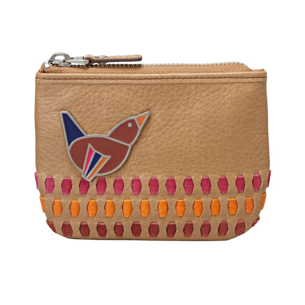 Fossil Maddox Icon Novelty Large Coin Purse in Beige (bird) Lyst