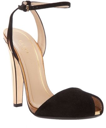 Gucci Peep Toe Sandal - Lyst