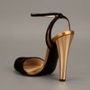 Gucci Peep Toe Sandal in Black - Lyst