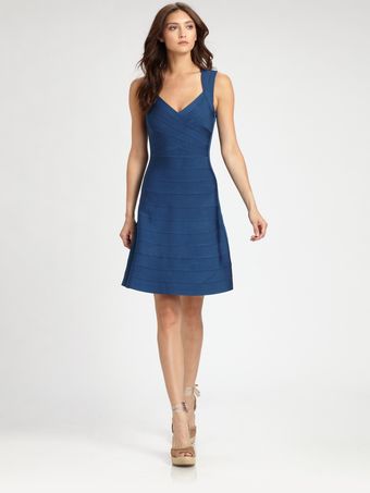 Hervé Léger Aline Bandage Dress - Lyst